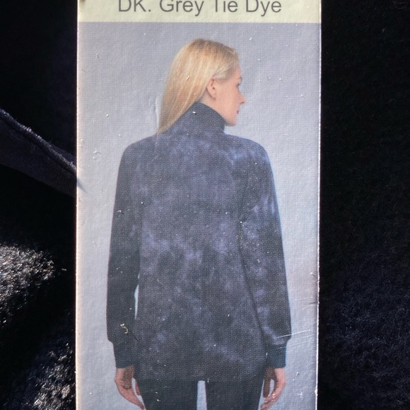 Green tea tie die sweather fleece - Picture 2 of 3